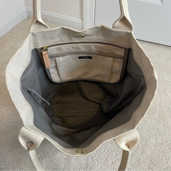 J. Crew Tote Bag Tie Dye Stripes Canvas Beach Bohemian - Picture 10 of 17